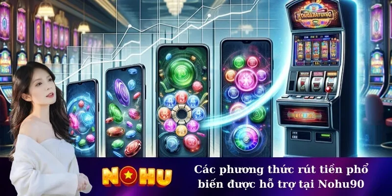 Các phương thức rút tiền phổ biến được hỗ trợ tại Nohu90